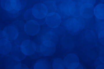 Blue light bokeh glitter background. Image photo