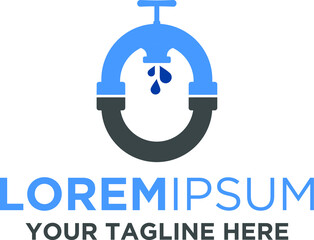 Letter O Plumbing Logo