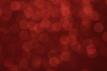 Red bokeh glitter light background. Image photo