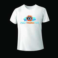 watercolor photography t-shirt design