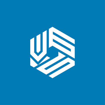 Creative initial letter VGS logo design concept
