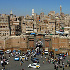 Cidade velha de Sanaa capital do Iemen