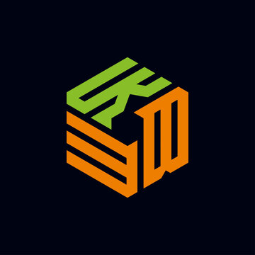 Creative initial letter KBM logo design concept vector