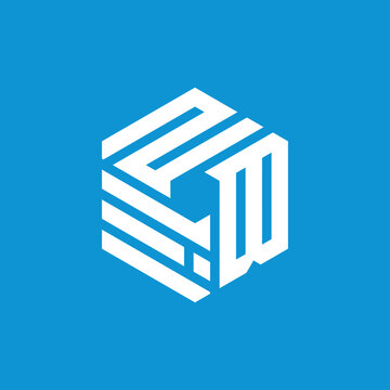 Creative initial letter ZBI logo design concept vector