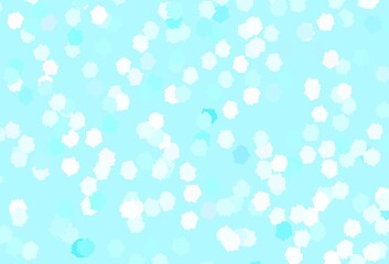 Light Green vector pattern with random forms.