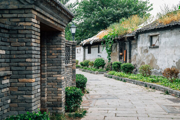 Chinese old street Hutong in Beijing, China
