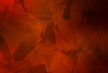Naklejka premium Light Red vector pattern with random polygonals.