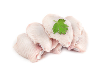 chicken wings isolated on white background