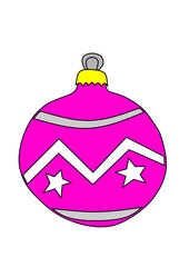 Obraz premium Adornos de esferas navideñas de época decembrina