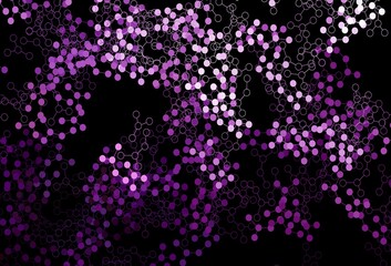 Dark Pink vector texture with artificial intelligence concept.