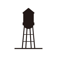 Water tower logo design template vector illustration