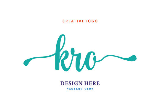 KRO lettering logo is simple, easy to understand and authoritative
