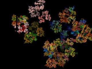 Imaginatory fractal background Image