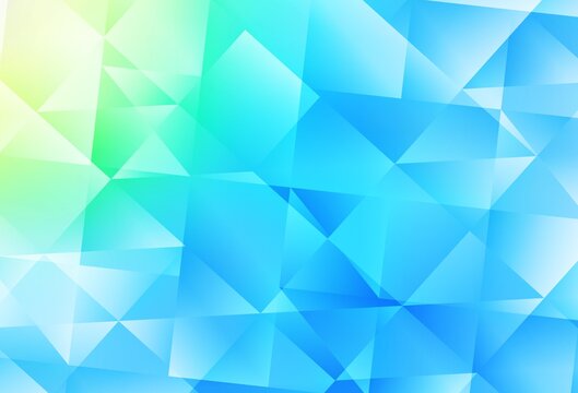 Light Blue, Green vector polygonal pattern.