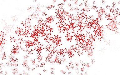 Light Red vector template with artificial intelligence structure.