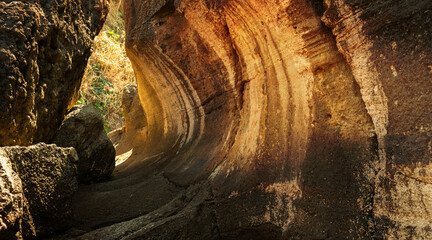 兵庫県・最北端の猫崎半島で波食甌穴近傍