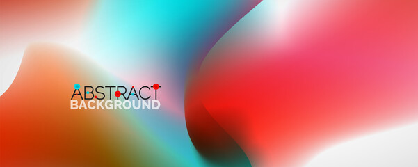 Fluid color gradient abstract background, trendy colorful wallpaper. Vector illustration for placards, brochures, posters, banners and covers