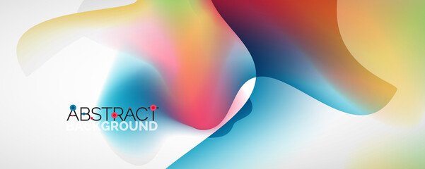 Fluid color gradient abstract background, trendy colorful wallpaper. Vector illustration for placards, brochures, posters, banners and covers