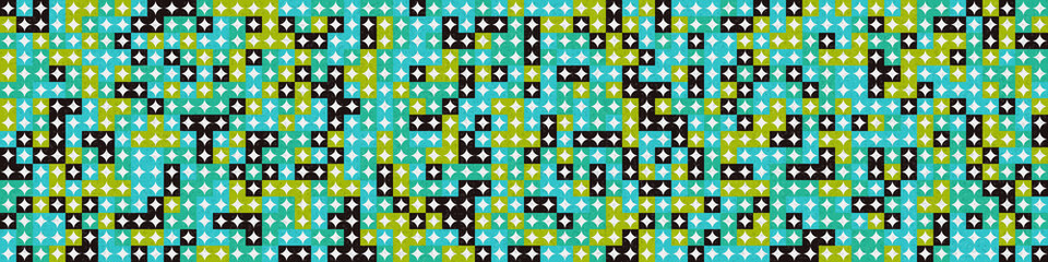 Abstract Geometric Pattern generative computational art illustration