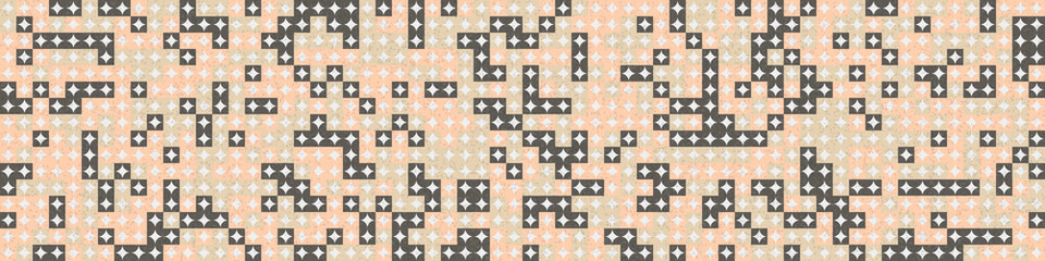 Fototapeta premium Abstract Geometric Pattern generative computational art illustration