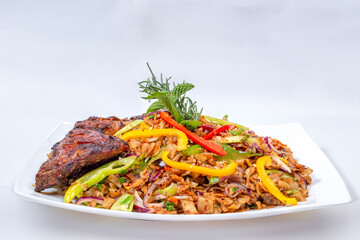 Sri Lankan Chicken with Kotturoti
