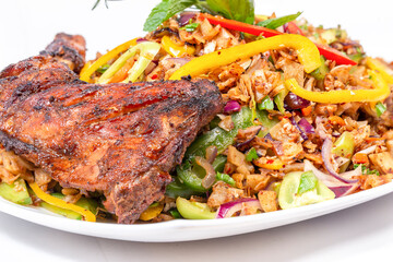 Sri Lankan Chicken with Kotturoti
