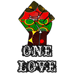 One Love Unity Fist
