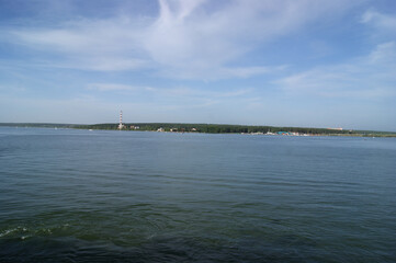 Obraz premium The shores of the Ob Sea. Novosibirsk Reservoir. Novosibirsk.