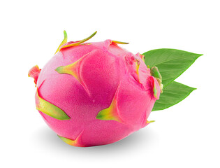 Dragon fruit isolated on white background