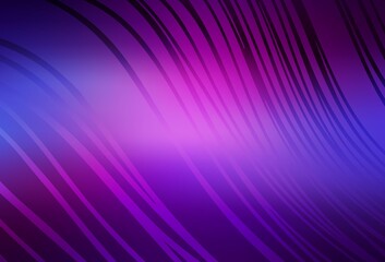 Light Purple, Pink vector background with wry lines.