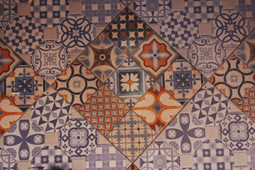 Streets and houses of the market in Marrakech, Morocco