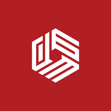 Creative initial letter DGM logo design concept