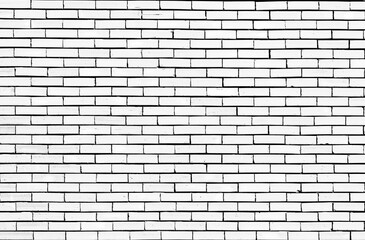 White brick wall texture for background wallpaper and graphic web design