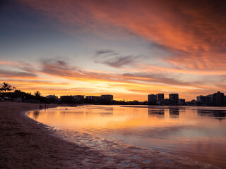 Beautiful Riverside Sunset with Reflections Maroochydore