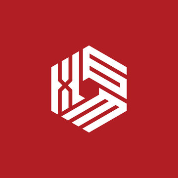 Creative initial letter XGM logo design concept