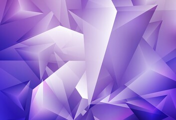 Light Purple, Pink vector background with polygonal style.