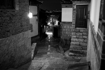 narrow street in the old town