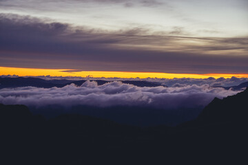 Indian summer hiking in the mountains of Sutjeska national park, Montenegro