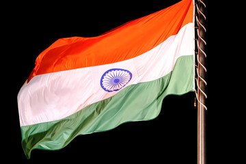 Indian flag in the wind