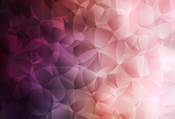 Light Pink vector template with chaotic shapes.