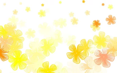 Fototapeten Light Green, Yellow vector elegant background with flowers. © smaria2015