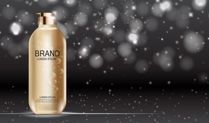 Design Cosmetics Product  Template for Ads or Magazine Background. 3D Realistic Vector Iillustration