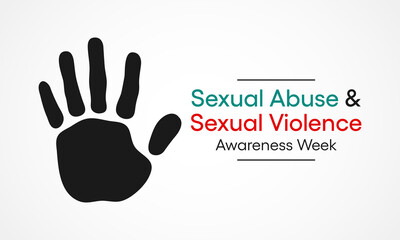 Vector illustration on the theme of Sexual Abuse and Sexual violence awareness week observed each year during February.