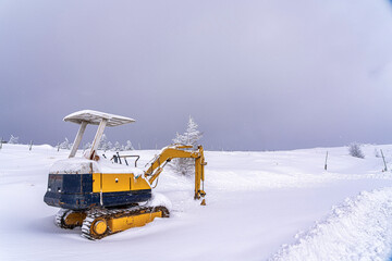 冬季の除雪用車両