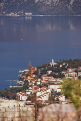 Views of old fortress in Kotor bay, Kotor, Montenegro, Crna gora
