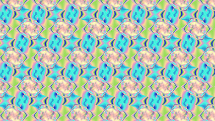 Abstract fractal multi-colored symmetrical background