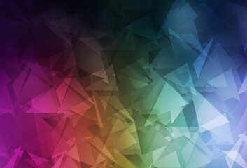 Obraz premium Dark Multicolor vector low poly layout.
