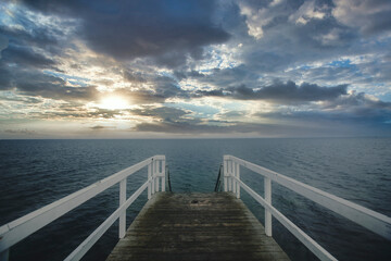 Obraz premium pier on the sea