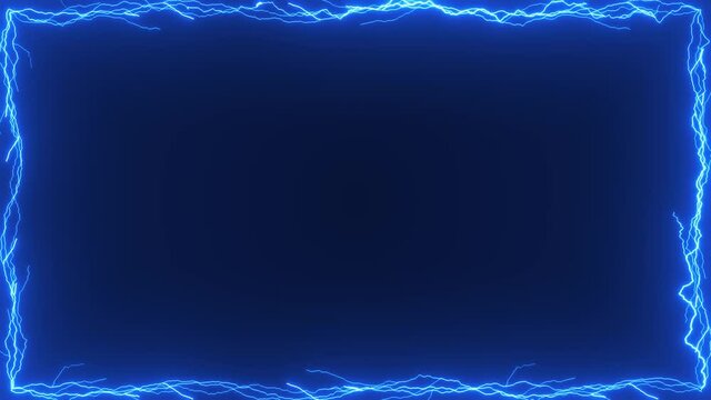 Electric Thunder Strikes Kinetic Action Fx Loop/ 4k animation of a dynamic kinetic distorted electrical thunder strikes background with shining rays twitching