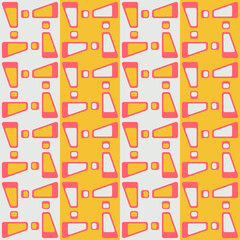 Flat Abstract Seamless Pattern In Retro Style To Decorate Any Surfaces.
